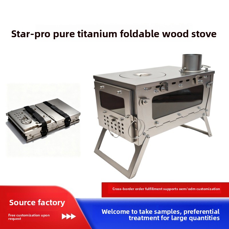 Outdoor Hunting Heater - Poêle à bois pliable Star-Pro en